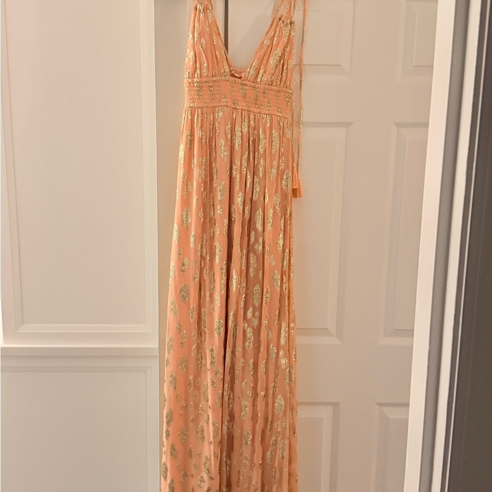 Altar'd State Boho Maxi Dress With Tassles